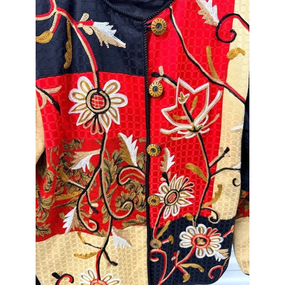 Alex Kim Embroidered Patchwork Jacket - Picture 3 of 3